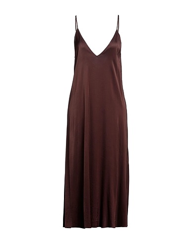 ALESSIA SANTI Midi dress Brown 97% Viscose, 3% Elastane