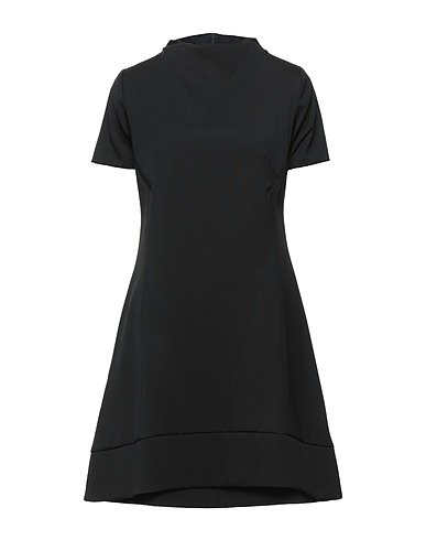 IO IVANA OMAZIĆ Short dress Black 54% Polyester, 44% Wool, 2% Elastane