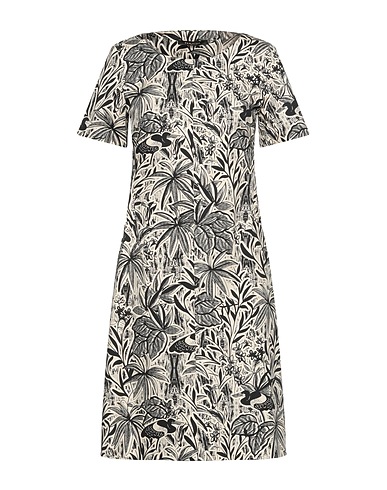 EMMJEILOVE Kurzes Kleid Beige 97% Baumwolle, 3% Elastan