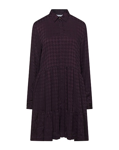 CALIBAN Short dress Plum 80% Acetate, 20% Silk