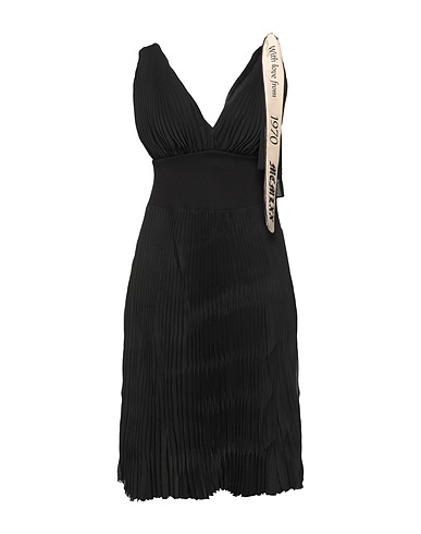 19.70 NINETEEN SEVENTY Midi dress Black 100% Polyester, Polyamide, Elastane