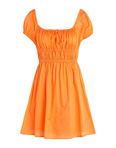FAITHFULL Kurzes Kleid VIOLA MINI DRESS
 Orange 100% Baumwolle