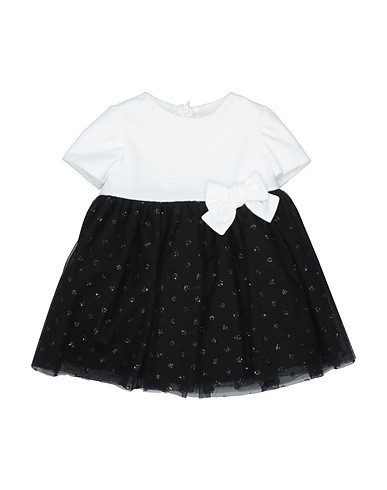 ALETTA Vestido para bebé  Black 61% Viscose, 36% Cotton, 3% Elastane, Polyester, Other Fibres