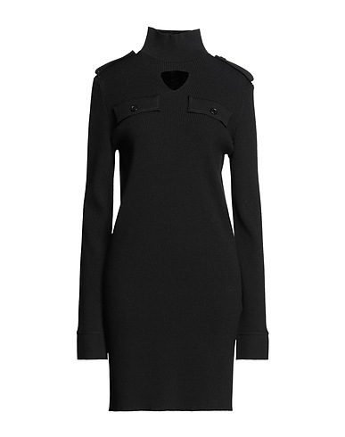 BOTTEGA VENETA Short dress Black 71% Wool, 29% Polyester, Polyamide, Elastane