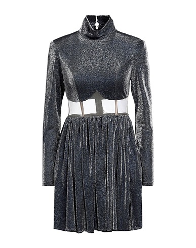 FELEPPA Short dress Navy blue 68% Polyamide, 32% Metal, Polyester