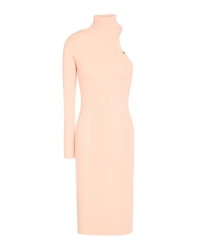 ELISABETTA FRANCHI Midi dress Apricot 64% Lyocell, 20% Polyamide, 16% Silk