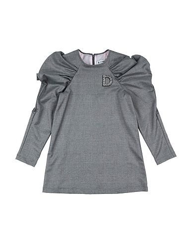 DONDUP Dress Grey 63% Polyester, 34% Rayon, 2% Elastane, 1% Metallic Polyester