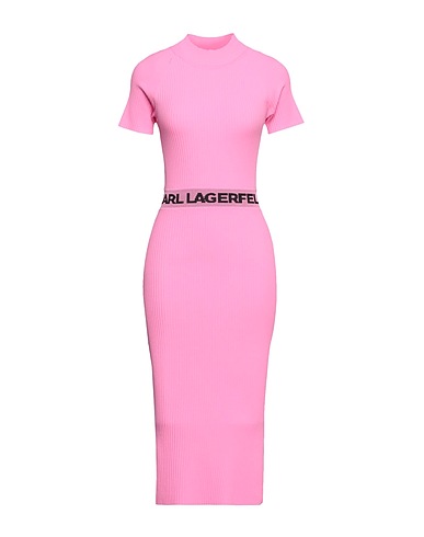 KARL LAGERFELD サマードレス ピンク リサイクルビスコース 83% / ポリエステル 17%
