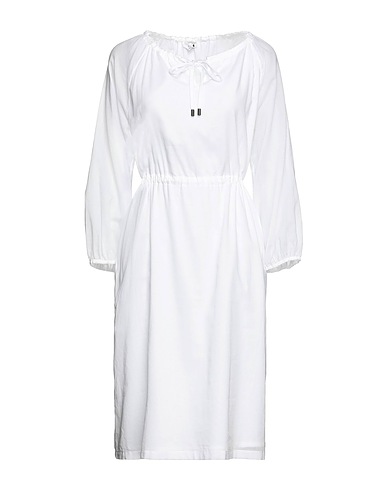 PESERICO Midi dress White 100% Cotton