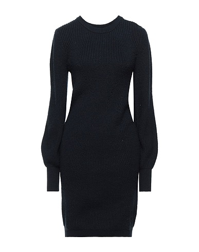 NAF NAF Short dress Midnight blue 85% Acrylic, 15% Wool