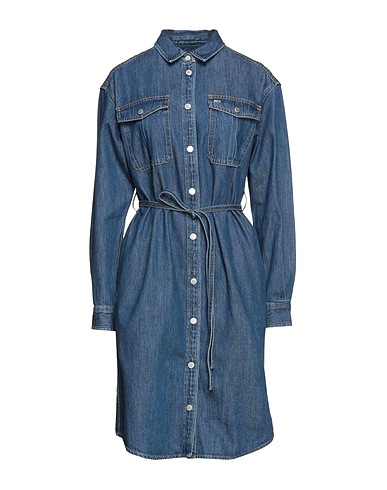 TOMMY JEANS Denim dress Blue 100% Cotton