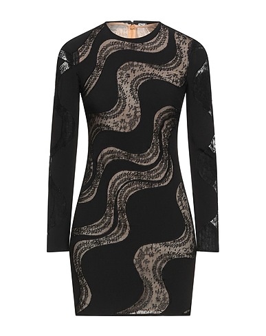 STELLA McCARTNEY Short dress Black 64% Viscose, 32% Acetate, 4% Elastane, Polyamide