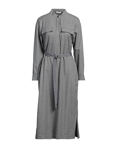 PESERICO Vestito chemisier Grigio 72% Poliestere, 22% Viscosa, 6% Elastan
