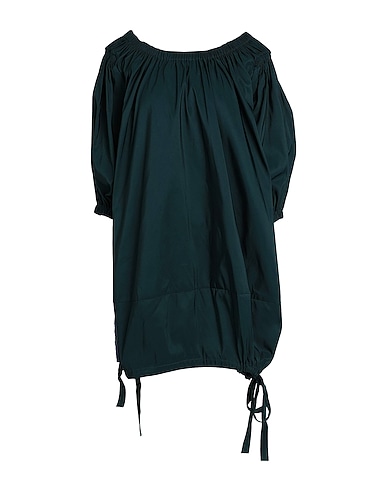 MCQUEEN Short dress Dark green 100% Polyester