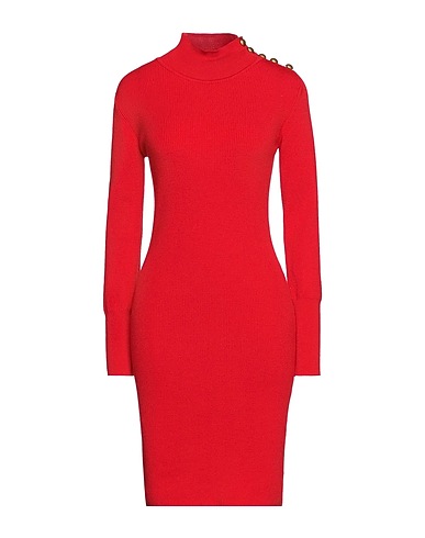PINKO Short dress Red 44% Acrylic, 44% Wool, 11% Polyamide, 1% Elastane