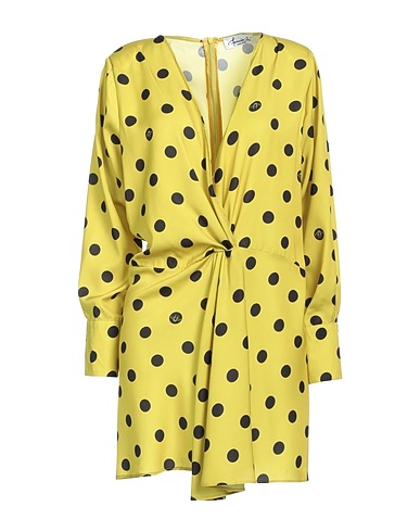 FEMINISTA Short dress Lime green 100% Polyester