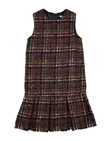 DOLCE&GABBANA Φόρεμα Σκούρο καφέ 26% Ακρυλικό, 22% Συνθετικές ίνες, 20% Παρθένο μαλλί, 17% Μάλλινο μοχέρ, 15% Βαμβάκι