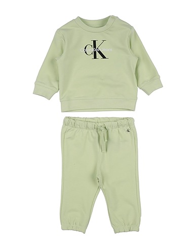CALVIN KLEIN JEANS Babykleidung-Set  Limettengrün 95% Baumwolle, 5% Elastan
