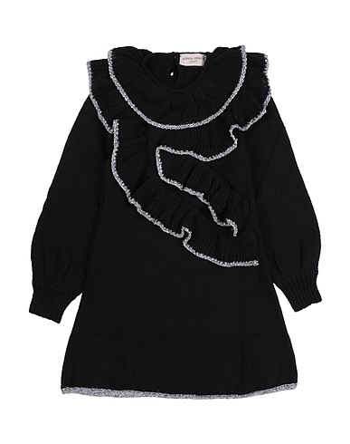 ALBERTA FERRETTI Dress Black 57% Acrylic, 27% Polyamide, 7% Wool, 7% Viscose, 2% Metallic fiber