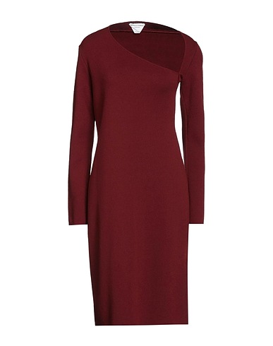 BOTTEGA VENETA Elegant dress Burgundy 78% Viscose, 22% Polyamide