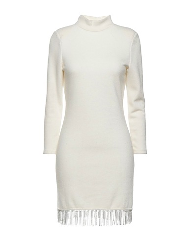 SOUVENIR Short dress White 89% Polyester, 11% Viscose