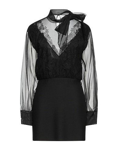 VALENTINO GARAVANI Short dress Black 100% Silk, Virgin Wool, Polyamide, Cotton