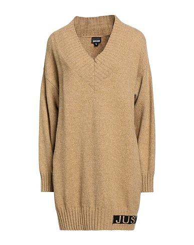 JUST CAVALLI ミニワンピース・ドレス サンド 合成繊維 71% / コットン 16% / ウール 13%