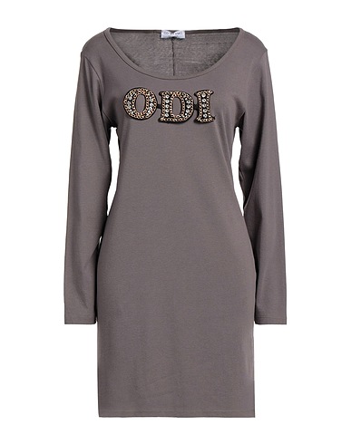 ODI ET AMO Short dress Grey 100% Cotton