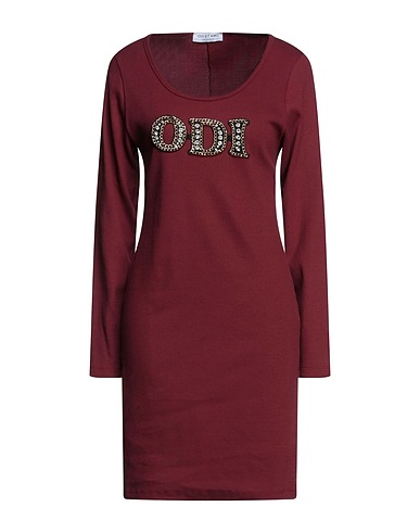 ODI ET AMO Short dress Brick red 100% Cotton