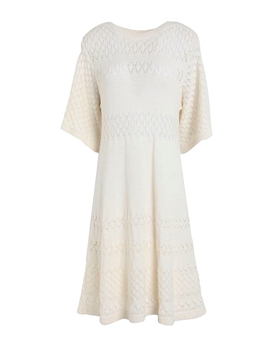 SEE BY CHLOÉ Knit dress Ivory 50% Alpaca wool, 45% Polyamide, 5% Wool