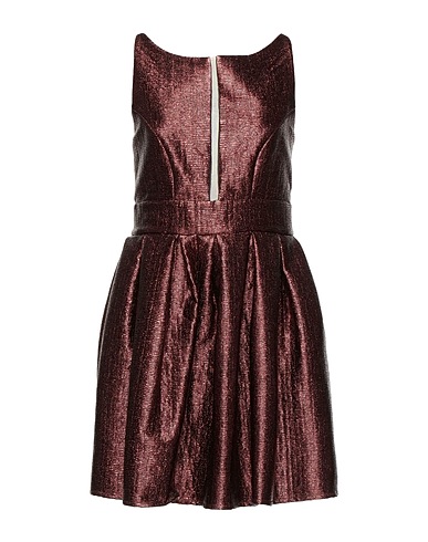 FELEPPA Short dress Chocolate brown 70% Polyester, 30% Polyurethane, Polyamide, Elastane
