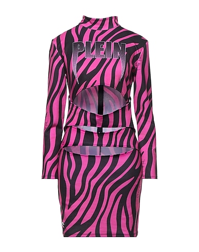 PHILIPP PLEIN Sheath dress Fuchsia 93% Polyester, 7% Elastane