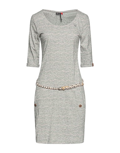 RAGWEAR Sheath dress Grey 100% Cotton