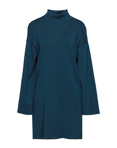 JUCCA Short dress Deep jade 100% Virgin Wool