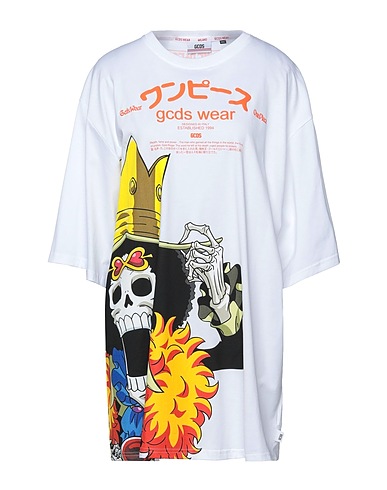 GCDS Short dress White 100% Cotton