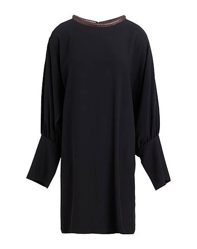 ERIKA CAVALLINI Vestito corto Nero 53% Viscosa, 47% Acetato, Poliuretano, Cotone, Altre Fibre