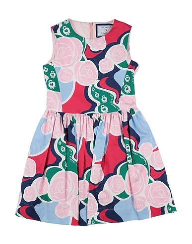 SIMONETTA Dress X CHANTECLER Pink 97% Cotton, 3% Elastane, Polyamide