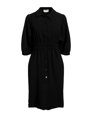 VICOLO Midi dress Black 88% Polyester, 12% Elastane