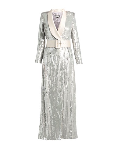 ELISABETTA FRANCHI Elegant dress Light grey 100% Polyester