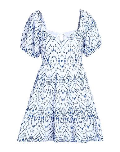TOPSHOP Kurzes Kleid Weiß 100% Baumwolle