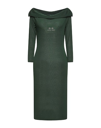 ODI ET AMO Midi dress Emerald green 100% Cotton