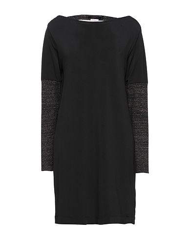 NENETTE Short dress Black 95% Polyester, 5% Elastane, Viscose