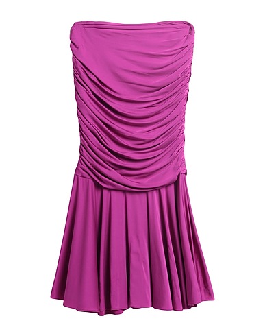 STELLA McCARTNEY Pleated dress Mauve 94% Viscose, 6% Elastane