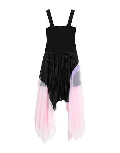 ICEBERG Pleated dress Black 80% Viscose, 18% Polyamide, 2% Elastane