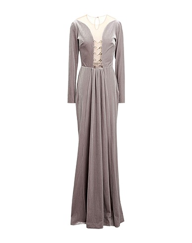 ELISABETTA FRANCHI Vestito da cerimonia RED CARPET Grigio 93% Poliestere, 7% Elastan, Poliammide