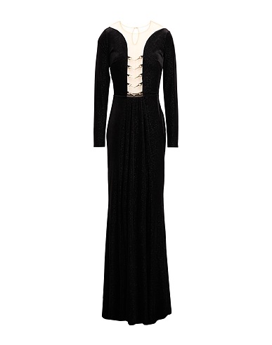 ELISABETTA FRANCHI パーティドレス RED CARPET ブラック ポリエステル 93% / ポリウレタン 7% / ナイロン