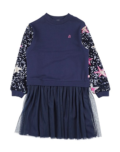 BILLIEBLUSH Vestito Blu notte 100% Cotone, Poliestere, Elastan, Polietilene