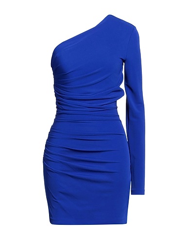 DSQUARED2 One-shoulder dress Bright blue 100% Viscose
