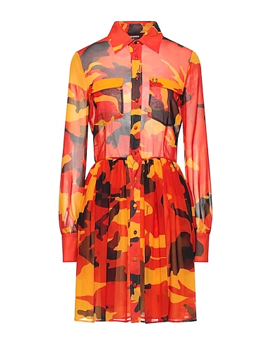 DSQUARED2 Shirt dress Rust 100% Polyester