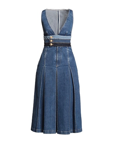 DSQUARED2 Denim dress Blue 98% Cotton, 2% Elastane